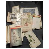 Vintage Christmas cards and adverts