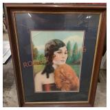 32-in x 26-in framed print copyrighted in 1929