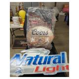 Coors and natural light metal bar signs