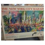 30" x 26" the New York City marathon framed poster