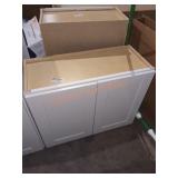 30" x 13" x 24" White Wall Cabinet