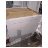 30" x 13" x 30" White Wall Cabinet