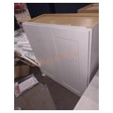 30" x 13" x 30" White Wall Cabinet