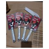 Husky 8" Adjustable Wrench 4 Pack