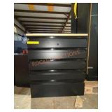 28" W x 21.5" D x 32" H Husky 5 Drawer Workbench