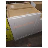 24" x 13" x 30" White Wall Cabinet