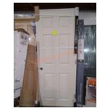 30" x 78" Left Hand Off White Door