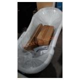 Streamline acrylic claw foot bath tub