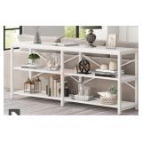 Tribe Signs White Console Table 70"Lx31"H