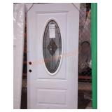 Steves & Sons Decorative Glass Front Door Slab