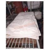 Off white covers for arms of chairs