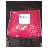 Damask Solid Queen sheet set