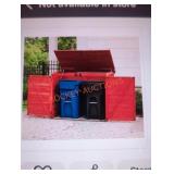 Leisure Season Cedar Trash Can Storage Shed