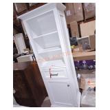 19"Wï¿½14.5"Dï¿½65"H White Display Cabinet