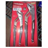 Husky 2 piece groove joint pliers 10 in and 12 in