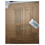 Builders Edge shutters gray shutter set