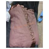 Martha Stewart Brown King Size Fleece Blanket