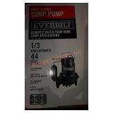 Everbuilt sump pump 1/3 hp