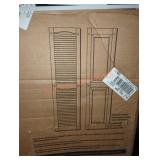 Builders Edge shutters gray shutter set