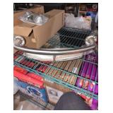 Moen stainless steel grab bar with shelf