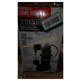 Everbilt Submersible sump pump 1/2 hp