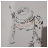 Yardmax 4.0 cf  concrete mixer