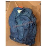 Box of Mar Jon Various Sized Blue Sweaters