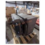 Faux Leather Brown 2pc Sectional