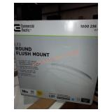 16 in. White Round LED Flush Mount Ceiling Light