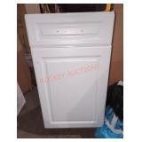 18" W x 24" D x 35" H white cabinet base