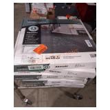 TrafficMaster Grey Ribbed Peel and Stick Carpet