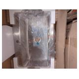 34" W x 24" D stainless steel kitchen sink