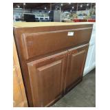 30"Wï¿½24"Dï¿½34.5"H Base Cabinet, Brown