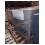 36"Wï¿½22"Dï¿½34"H Bathroom Vanity, Gray