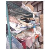 Shelf lot of sheets and curtains varias sizes &