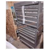 Husky gray rolling 11 drawer toolbox 57" H x 26"W