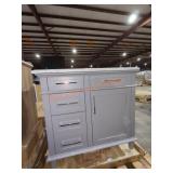 36" W x 22" D x 35.5" H Grey Vanity with Top