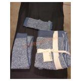 Oake Blue and White 3 Piece Towel Set