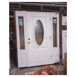 65" x 80" front door with additional panels on