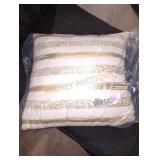 Rizzy Home T13305 Decorative Pillow, 20"X20",