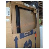 23" legend hang black bathroom shower door