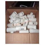 1 1/4" x 1 1/4" x 3/4" 40 tee fitting pvc pipe