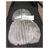 Grey Plush Throw Blanket