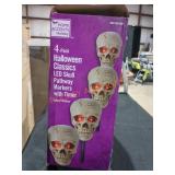 Home Accents Holiday 14" LED Skull Pathway Lights