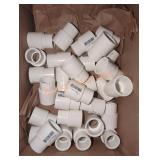 Box lot 1" x 3/4" PVC coupling pipe