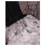 Tie dye gray throw blanket