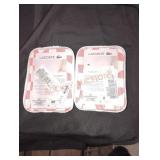 Lacoste 2 sets of 2 king pillow cases coral