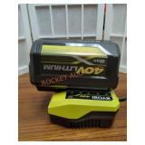 RYOBI 40V 6Ah Battery and 40V Charger