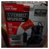 Everbuilt 3/4hp sump pump