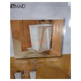 Closet Miad Pull Out Trash Bin, White